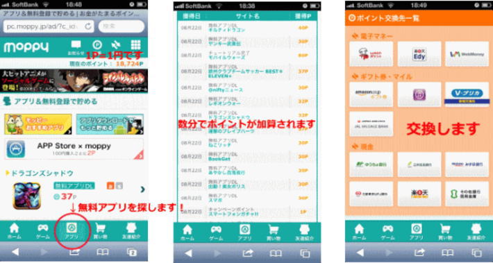 モッピー(moppy)の評判と稼ぎ方