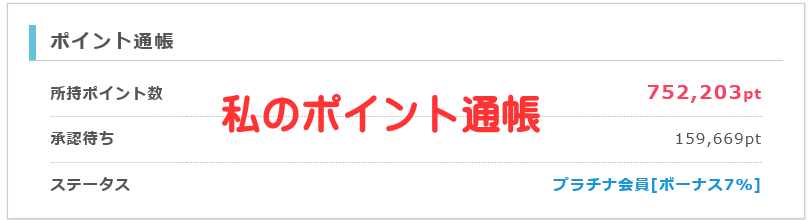 ポイントインカム収入実績