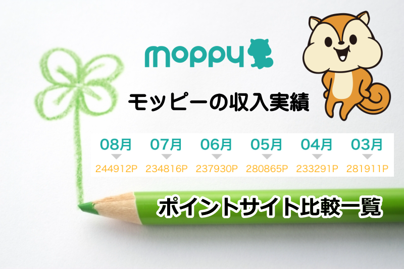 ポイントサイト収入実績
