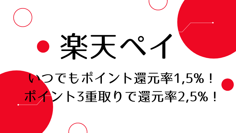 楽天ペイのポイント還元率の紹介