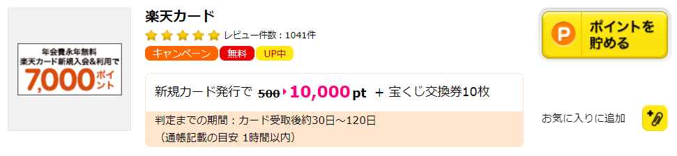 楽天カードの紹介