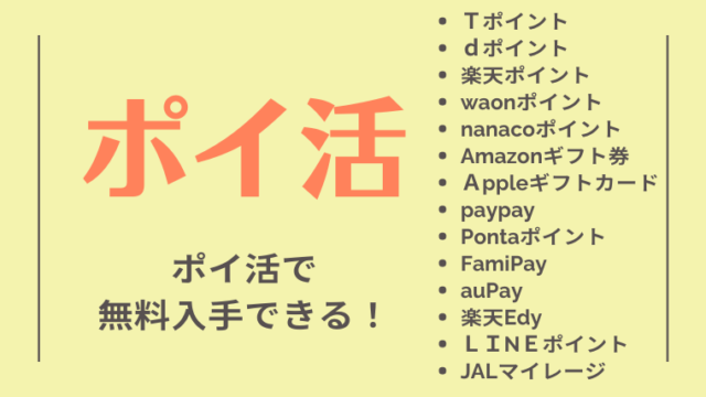 ポイ活の解説ページ